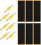 Generic 12 Pack Fingerboard Grip Tape Replacement with Screwdriver Tool Set, Foam Sticker