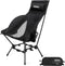 Wildhiker Compact High Back Camping Chair - Foldable with Dual Sitting Modes,