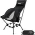 Wildhiker Compact High Back Camping Chair - Foldable with Dual Sitting Modes,