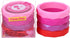 Sweet Paws Puppy Teething Bracelet Stack, 4 Pack, Wearable Silicone Dog Chew Toys for Small/Medium Dogs (Think Pink)