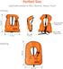 Inflatable Snorkel Vest, Adult Snorkeling Jackets for Free Diving, Swimming Safety Load Up to 220 Ibs