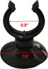 AQUANEAT 12 Pack Aquarium Suction Cup Clips, Black for Heater, Tubing Hose, Plant, Decoration, Fish Tank