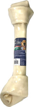 Pet Factory 100% Made in USA Beefhide 15-17" Knotted Bone Dog Chew Treat - Natural Flavor, 1 Count