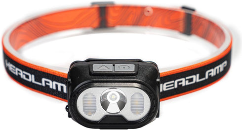 Headlamp Flashlight, 300 Lumen Ultra-Light LED Rechargeable Headlight with Waterproof Motion Sensor