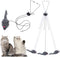 YUGYUJ Cat Toy Rope Mouse, Hanging Retractable Cat Catching Toy, Interactive Plush Mice for Cats