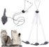 YUGYUJ Cat Toy Rope Mouse, Hanging Retractable Cat Catching Toy, Interactive Plush Mice for Cats