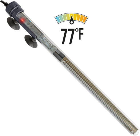 Sicce Scuba 300 Watt Aquarium Fish Tank Heater, Preset at 77? for Up to 90 Gallons, Submersible