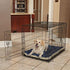 MidWest Homes Reversible Paw Print Pet Bed in Blue/White, X-Large Dog Bed, Measures 45.2L x 28W x 3.8H, Machine Wash