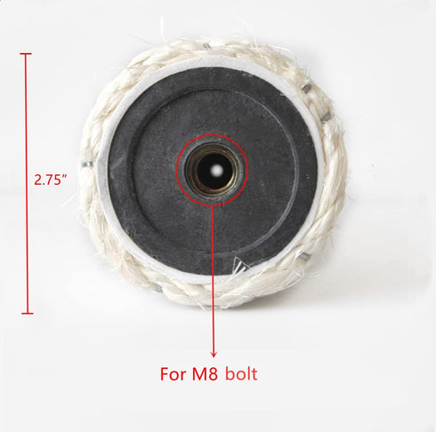 2-Pack 15" L, Ø 2.75" Cat Tree Replacement Post with M8 Bolt, DIY Scratching Post Replacement