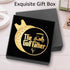 The Golf Father Black Gold Golf Ball Marker with Magnetic Hat Clip, Funny Golf Gifts for Men, Dad, Grandpa