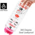 Home Tune 32oz Motivational Water Bottle with Straw & Time Marker, BPA FREE, Leak Proof, Easy Clean (Savage & Average)