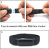Hook and Loop Ankle Strap for Fitbit Luxe Fitness Tracker, Sport Ankle Strap for Men and Women (Black)