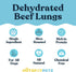 '-1 hotspot pets Beef Lung Dog Treats Pound Big Bag - Slow Roasted, All Natural Dehydrated Premium Beef Lung Training