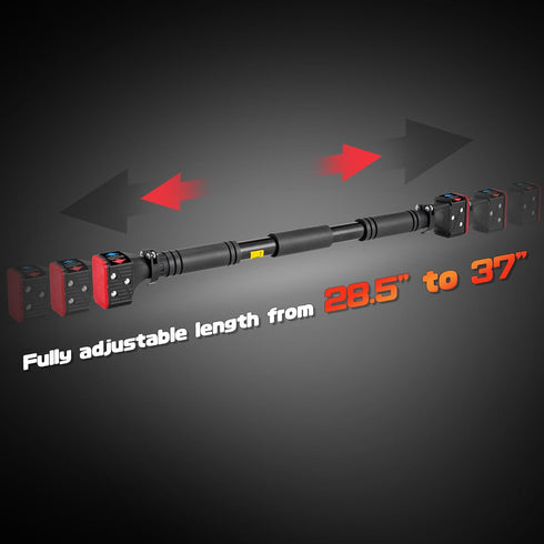 leikefitness Pull-Up Bar for Door Frame - Adjustable Chin Up Bar for Upper Body Workout without Screw Installation