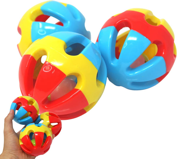 Bonka Bird Toys 1312 Pack, 3 Plastic Soccer Ball for Medium to Large Birds, 3.00" Diameter