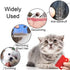 6 Pcs Pet Flea Combs for Dogs and Cats, Hair Removal Massaging Shell Combs in Random Colour