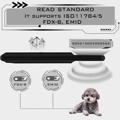 1000 (15/10) Smoostart Microchip Scanner, Records Increased Huge Data Storage Upload to PC, Scanning Distance and Speed