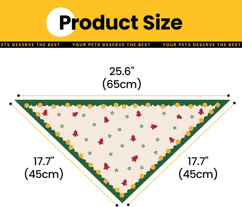 Conlun Dog Bandana, Adjustable Puppy Bandana for Birthday Party & Daily Photos, Soft Polyester Triangle Bibs Scarf