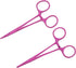Pet Colourful Stainless Steel Hemostat Forcep Kit, Pet Ear Hair Pull Forcep, Pink