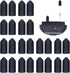 24 Pieces Shock Collar Rubber Tips for Dog, Column Conductive Rubber Sleeve for Training Collar Replacement Parts (13