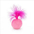 Furry Rattle Ball Cat Toy with Feather and Catnip, Interactive Pom Pom Balls for Cats, 2 Inch, 6 Pack