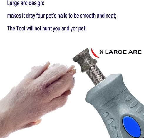 Tool-1/8'' Diamond Dog Nail Grinder Bits for Rotary Dog Nail Grinder Attachment-Pet Nail Grinder Bit Work for Animals