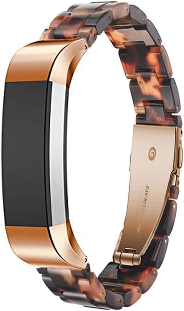 Resin Band Compatible with Fitbit Alta/Alta HR/Ace, Women Men Wristband Strap Bracelet