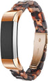 Resin Band Compatible with Fitbit Alta/Alta HR/Ace, Women Men Wristband Strap Bracelet