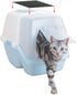 6 Pack Charcoal Cat Litter Box Replacement Filter, Hooded Cat Litter Boxes and Pans