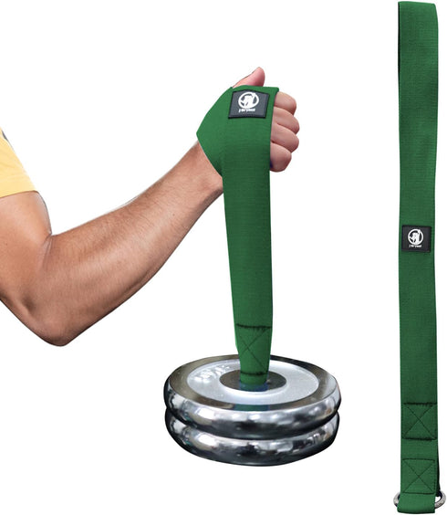 J Bryant Arm Wrestling Training Strap Belt for Wrist, Forearm, and Biceps Workouts, Compatible with 1 & 2 Inch Plates