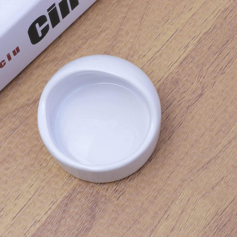 Mipcase Hamster Ceramic Bowl - Small Animal Food Bowl, No Spill Food Water Dish for Hedgehog, Gerbil, Chinchilla, Rat,