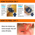 Dog Paw Protector Anti-Slip Pads - Toe Grips for Senior Dogs, Traction Pads for Slippery Floors, 12 Sets (48 pcs)