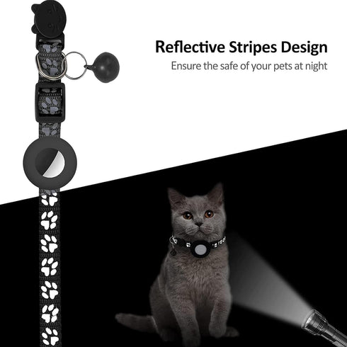 Bingolar IP68 GPS Tracker for Cats, Mini GPS Pet Tracker with Collar, Waterproof Cat Trackers,No Monthly Fee,Work