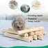 Tfwadmx Small Animal Snacks Sweet Bamboo Molar Treats 200 g, Bunny Chew Toys for Chinchilla Rabbit Guinea Pig