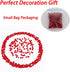 VTurboWay 150 Pack Red Glass Crystal Stone, Aquarium Stone Ornament, Fish Tank Gravel Decoration