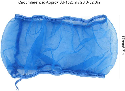 2Pcs Bird Cage Cover Seed Catcher, Lightweight Soft Airy Polyester Mesh Skirt Guard for Universal Parrots Cage