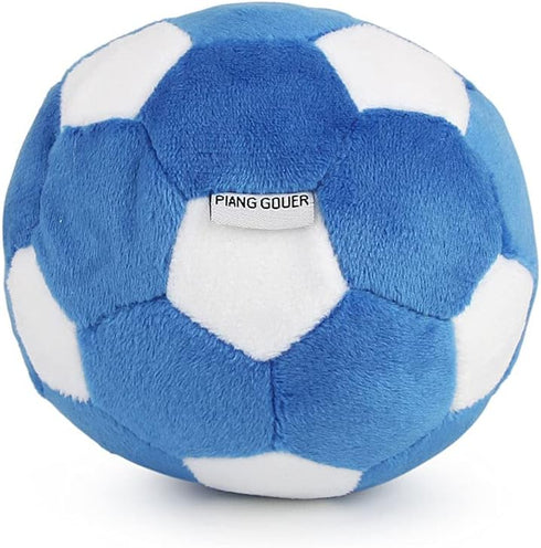 3-PACK Interactive Dog Toys Ball for Small and Medium Dogs, Soccer Ball, Football and Tennis Balls, Stuffed with Squeak