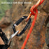 NewDoar 24KN Auto Locking Climbing Clips D-Shaped Heavy Duty for Camping, Hiking, Swing, Hammock, Black (2Pcs/24kn)