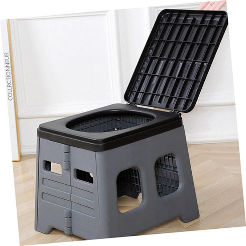 Portable Car Folding Toilet Compact Travel Potty for Adults Lightweight Emergency Outdoor Toilet Durable Material