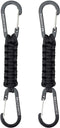 BRAVESHINE Paracord Keychain Carabiner Clip, D Ring Lanyard Hanger Stroller Hook for