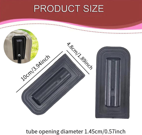 blloocod 2 Pieces Camping Chair Backrest Tube Cover Connector Parts Portable Accessories Replacements for Fishing
