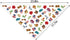 Puerto Rico Dog Bandana Puerto Rican Theme Patriotic Party Adjustable Triangle Bibs Dogs Scarf for Small Medium Large