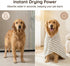 S(515 lb)) Dog Bathrobe, Microfiber Super Absorbent Pet Towel, Quick Drying Robe for Dogs Cats, Double Layer Hooded