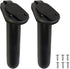 Kayak Fishing Flush Mount Rod Holders, Deck Plastic Pole Holder with Cap Cover and Screws, 2 Pcs