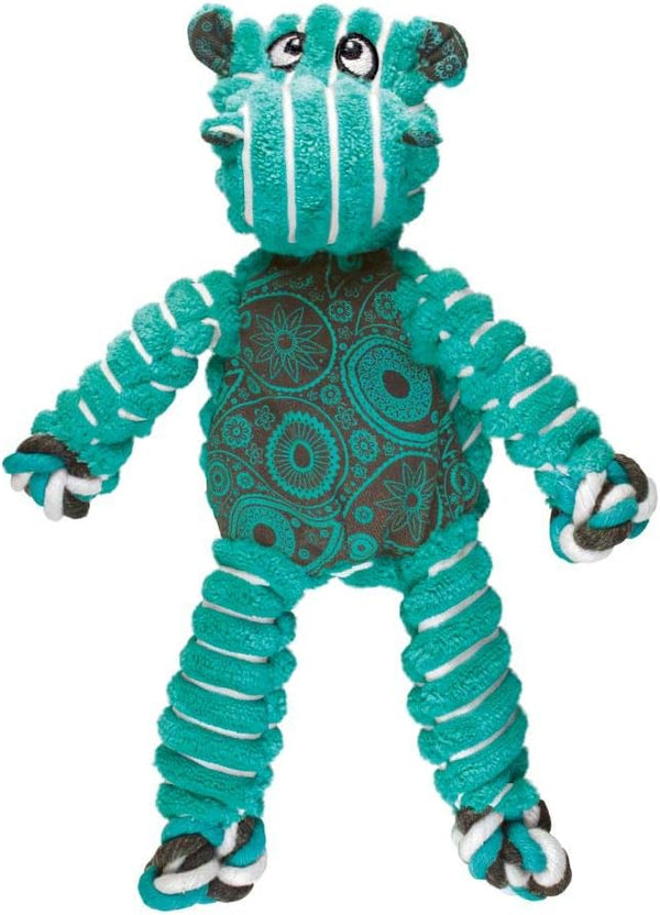 KONG Floppy Knots - Durable NoStuffing Squeaky Rope & Plush Dog Toy