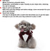 Stylish Elegant Pet Wedding Suit, Dog Tuxedo Collar Attire with Bow Tie, Size L