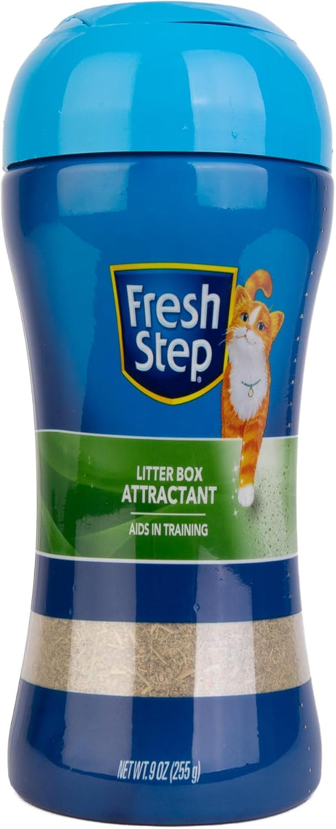 Fresh Step Litter Box Attractant Powder, All Natural Training Aid for Cats and Kittens, 9 Ounce