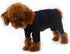 Lovelonglong Black Dog Pajamas, Lightweight Cotton Jumpsuits, 4 Legs Onesies for Large Medium Small Dogs