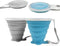JBER Silicone Collapsible Travel Cup, Folding Camping Cup with Lids for Outdoor Hiking and Travel