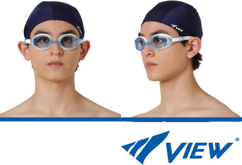 Unisex V-640asa Fitness Swim Goggles with Curved Lens